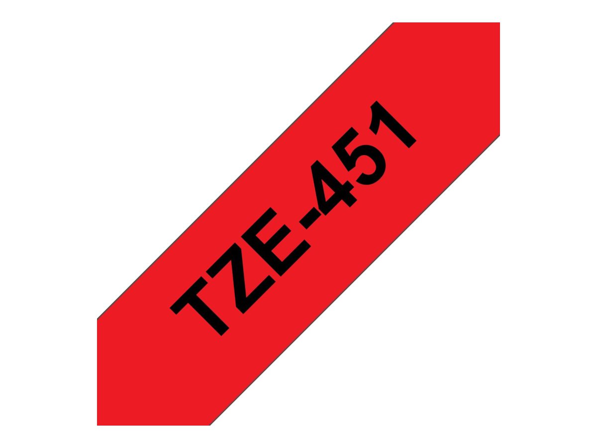 TZE451 BROTHER PT Schriftband 24mm rot TZE451 BROTHER PT Schriftband 24mm rot