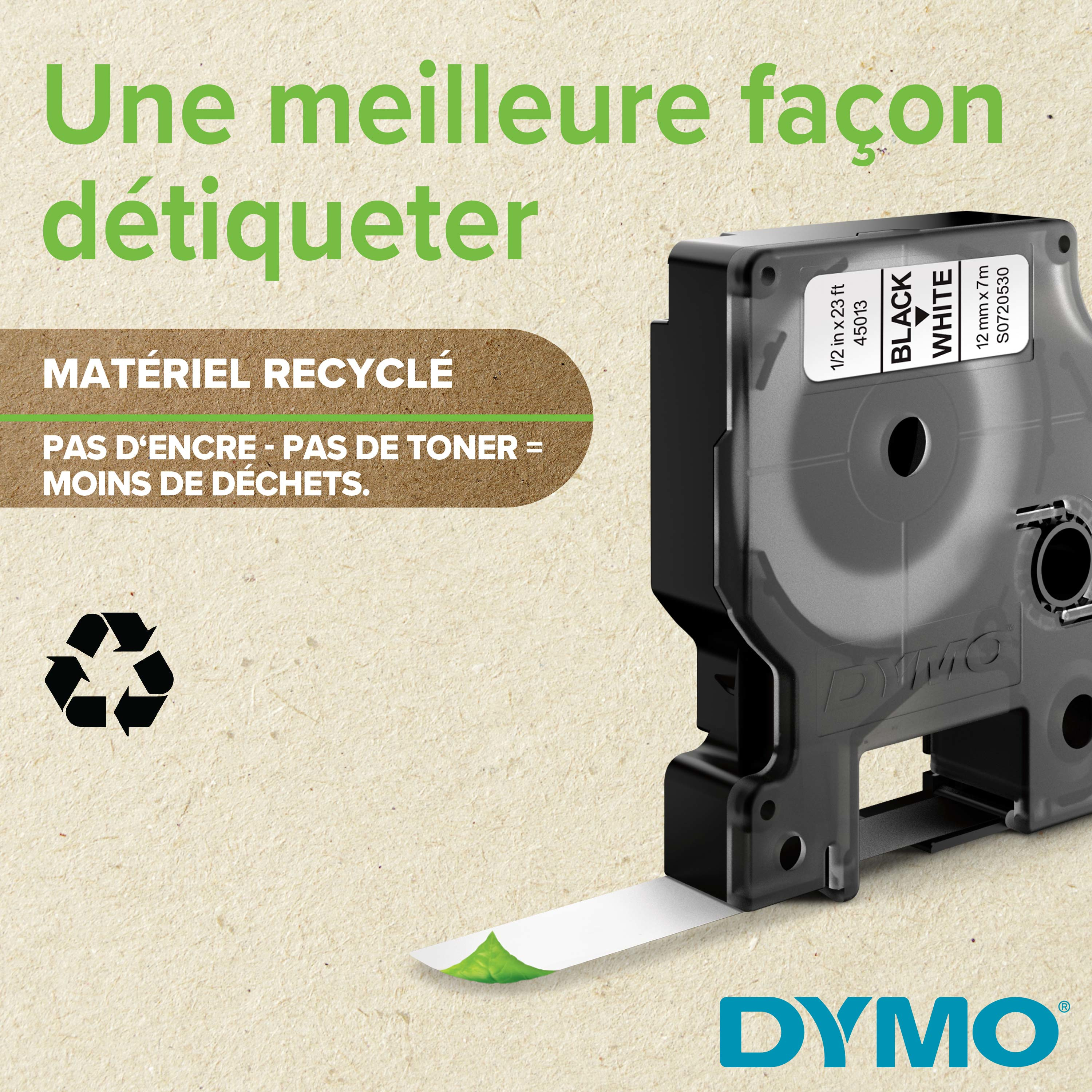 S0720790 DYMO D1 6mm SCHWARZ-GELB
