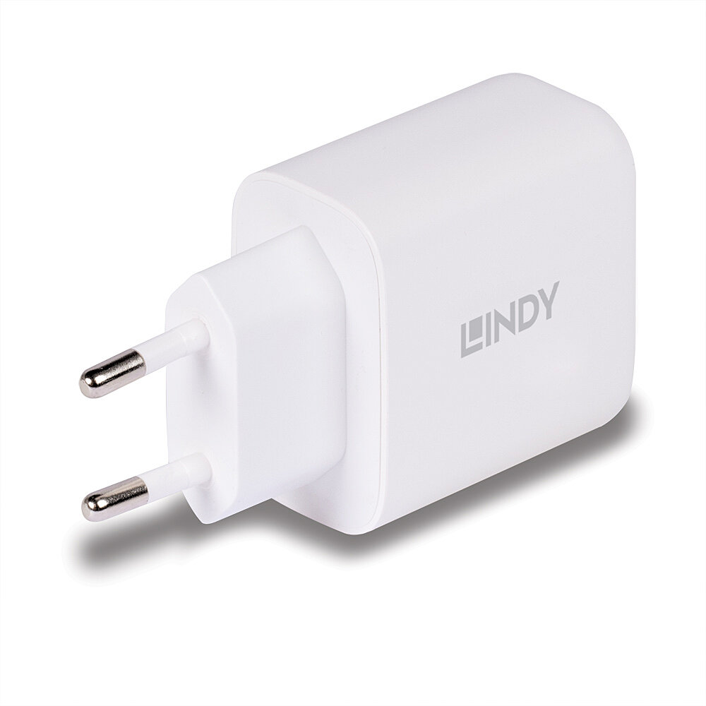 LINDY 65W USB Type C GaN Charger mit EUStecker