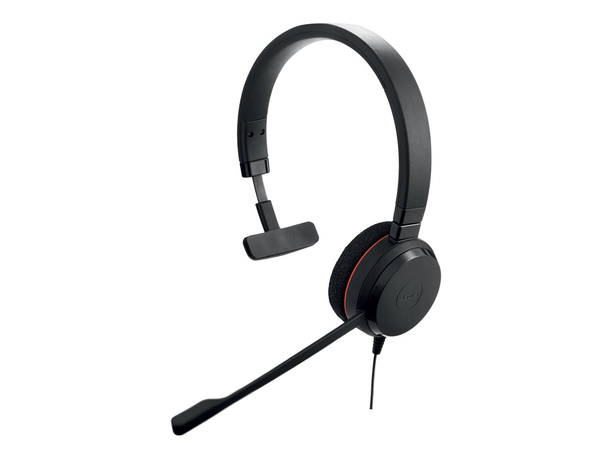 JABRA EVOLVE 20 MS Mono USB Headband Noise cancelling USB connector with mute-button and volume control on the cord