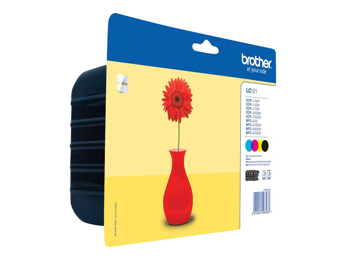 LC121VALBP BROTHER MFC Tinte (4) cmyk LC121VALBP BROTHER MFC Tinte (4) cmyk