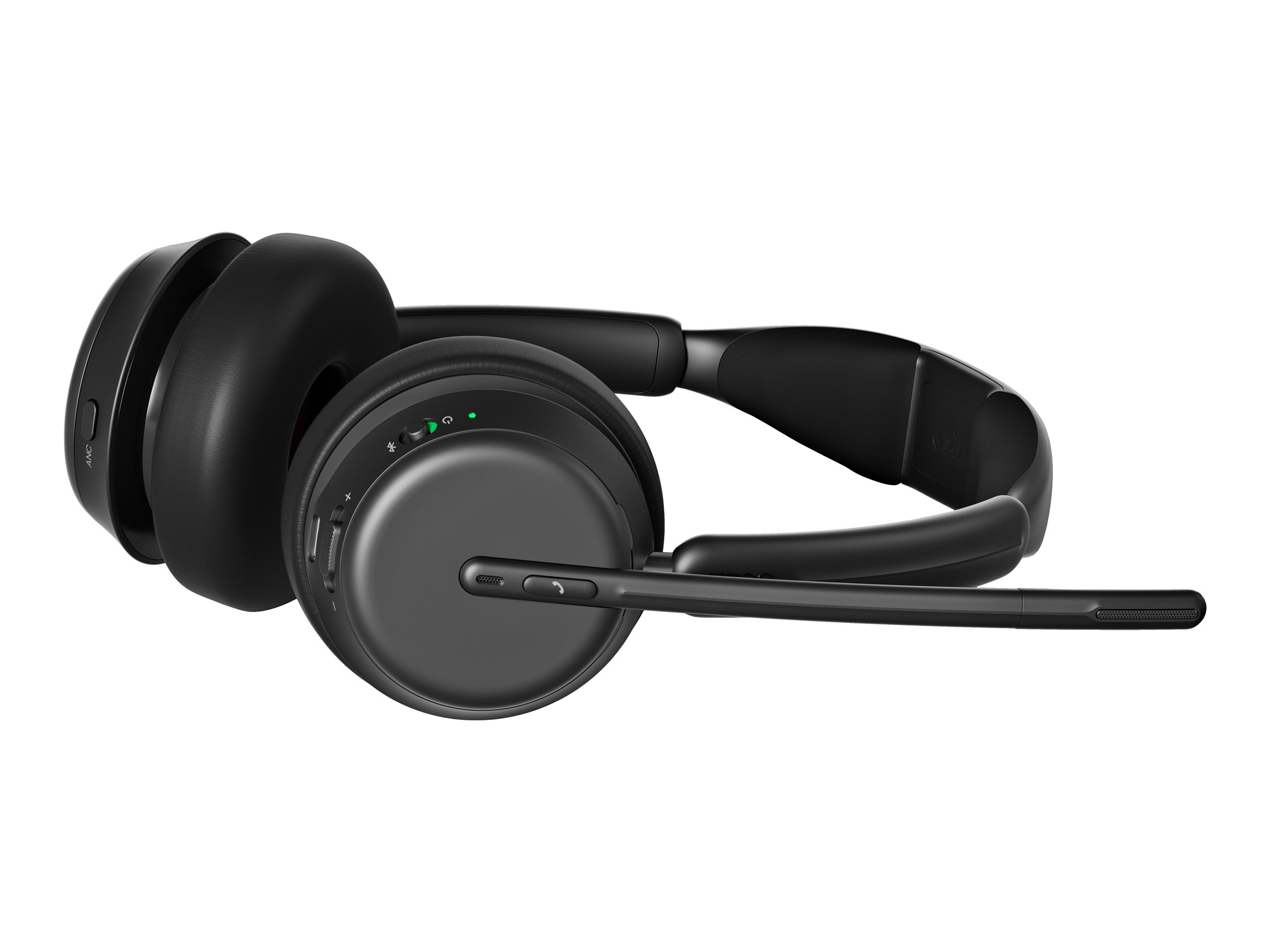 EPOS IMPACT 1061 ANC Stereo Bluetooth Headset mit Active Noice Cancelling (ANC) inkl. USB-A Dongle Tasche kontaktlose Ladestation