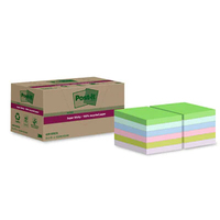Post-it® Super Sticky Recycling Notes Haftnotizen extrastark farbsortiert, 12 Bloecke Post-it® Super Sticky Recycling Notes Haftnotizen extrastark farbsortiert, 12 Bloecke