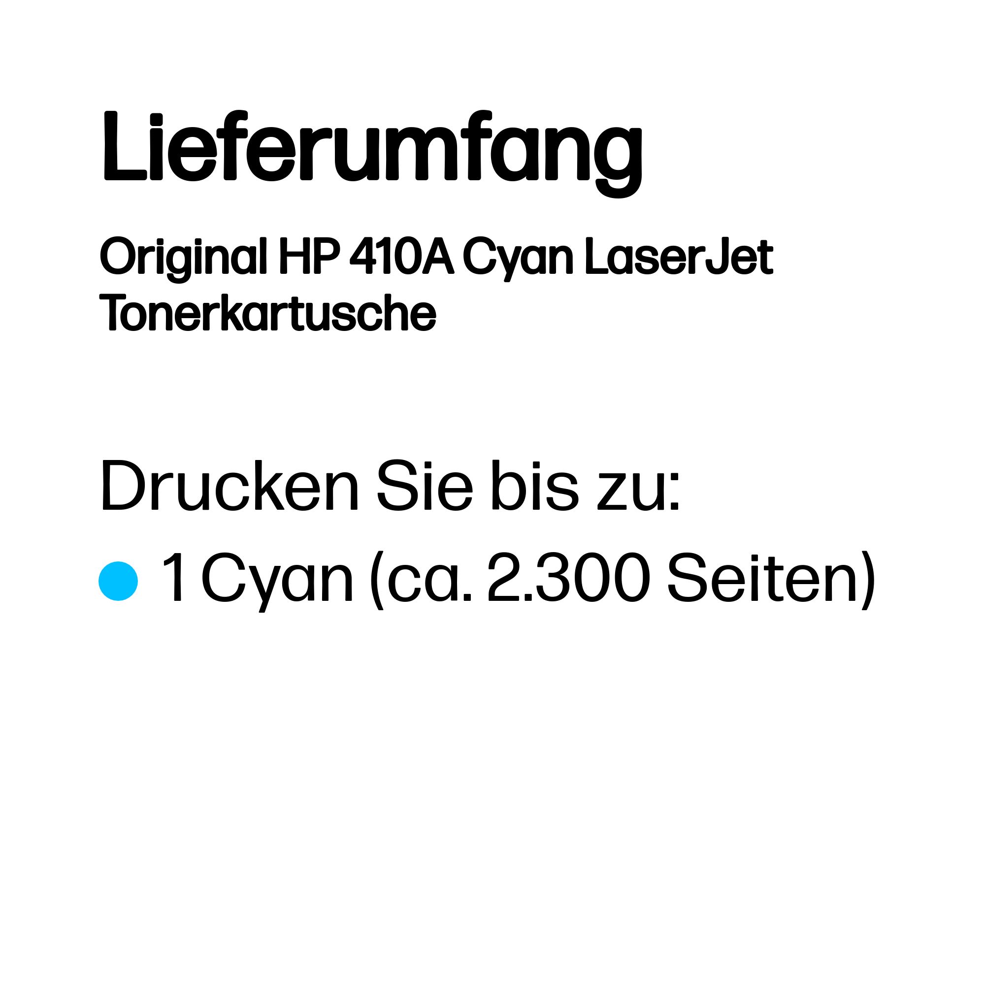 HP 410A CF411A cyan Tonerkartusche