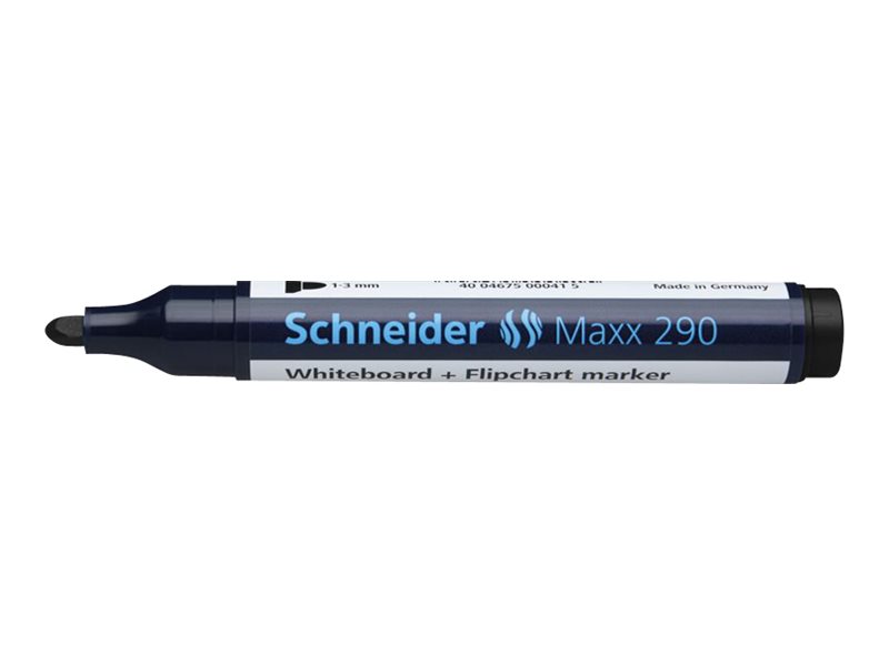 Schneider Maxx 290 Whiteboard- und Flipchart-Marker schwarz 2,0 - 3,0 mm, 1 St. Schneider Maxx 290 Whiteboard- und Flipchart-Marker schwarz 2,0 - 3,0 mm, 1 St.