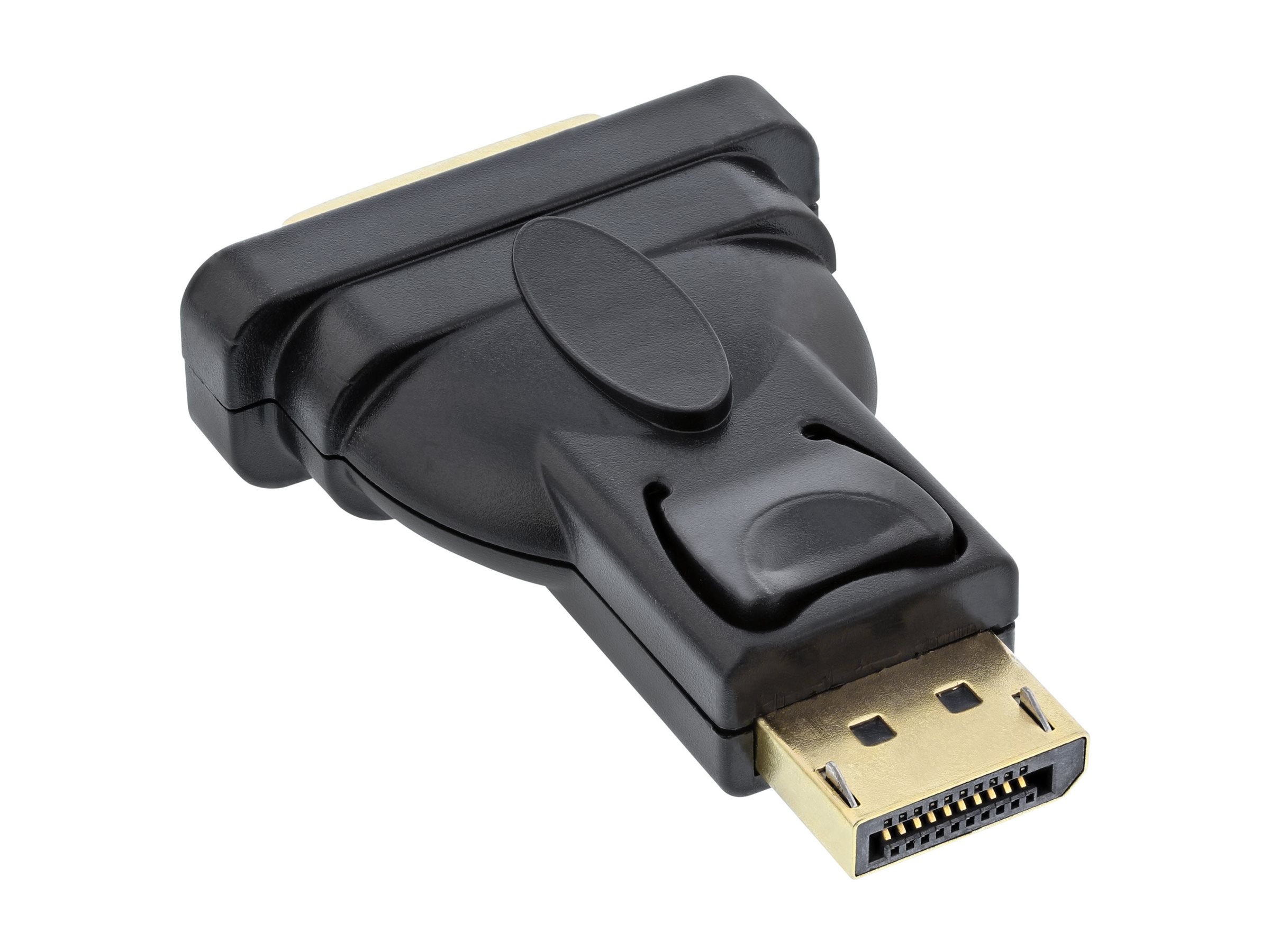 INLINE DisplayPort Adapter Displayport Stecker auf DVI-D 24+1 Buchse 4K2K schwarz