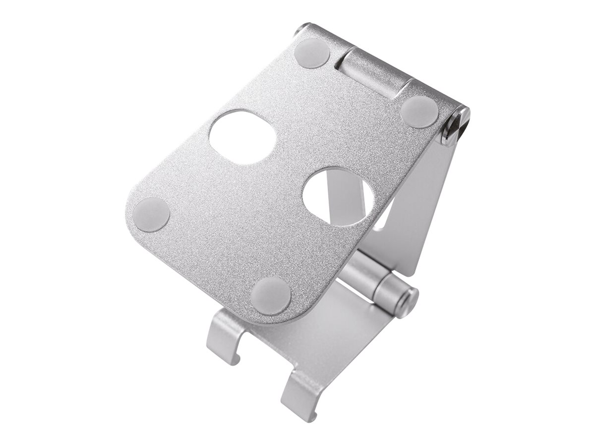 NEOMOUNTS SmartPhone Handy Halter Telefonständer DeskStand bis 18cm 7Zoll klappbar kompakt silber