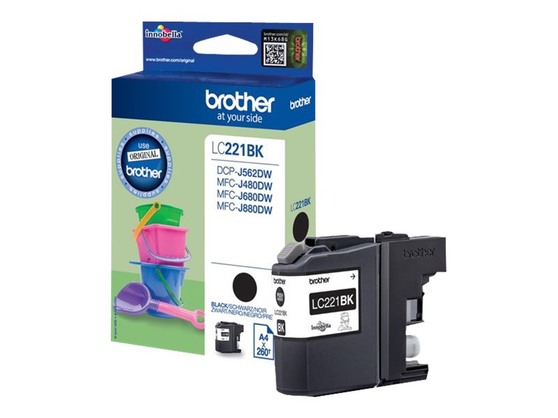 LC221BK BROTHER MFC Tinte black 260