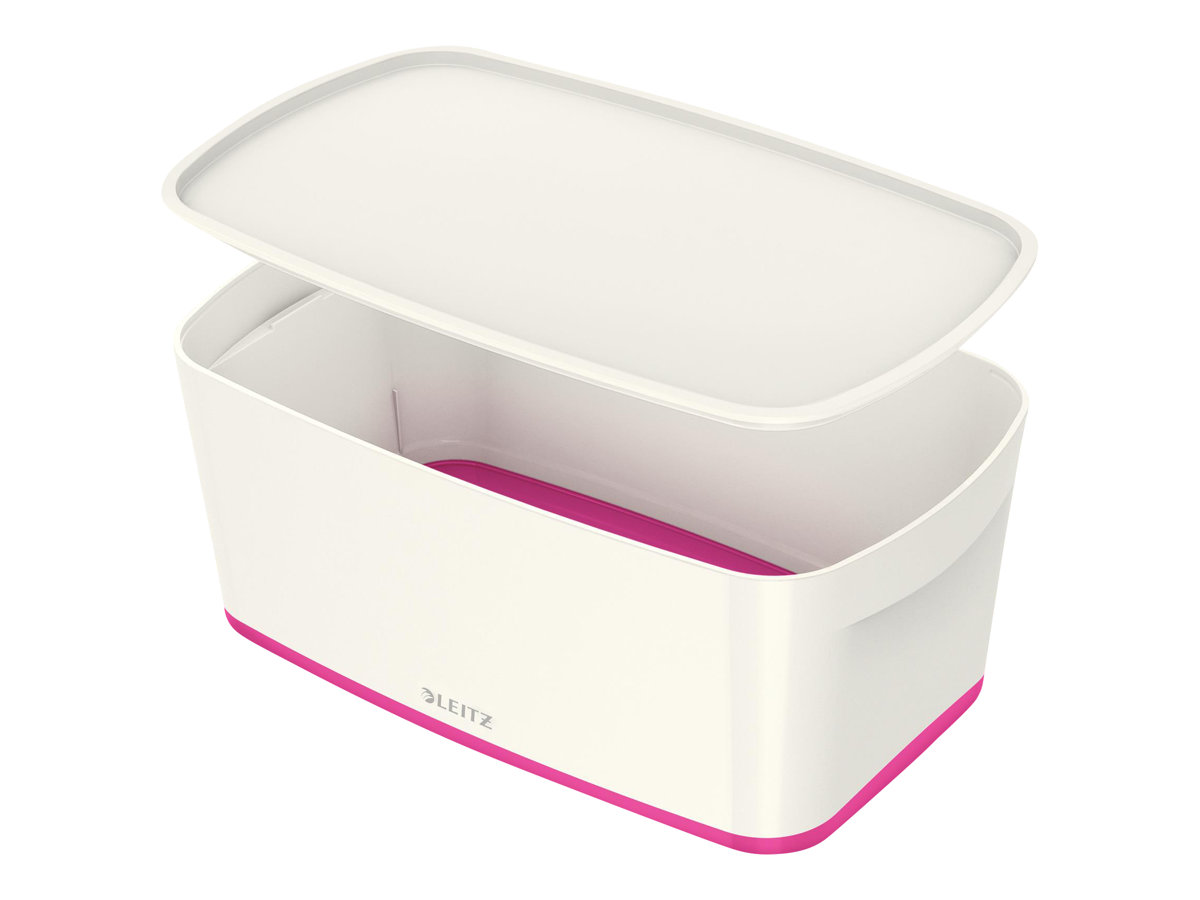 LEITZ MyBox Aufbewahrungsbox 5,0 l perlweiss/pink 31,8 x 19,1 x 12,8 cm