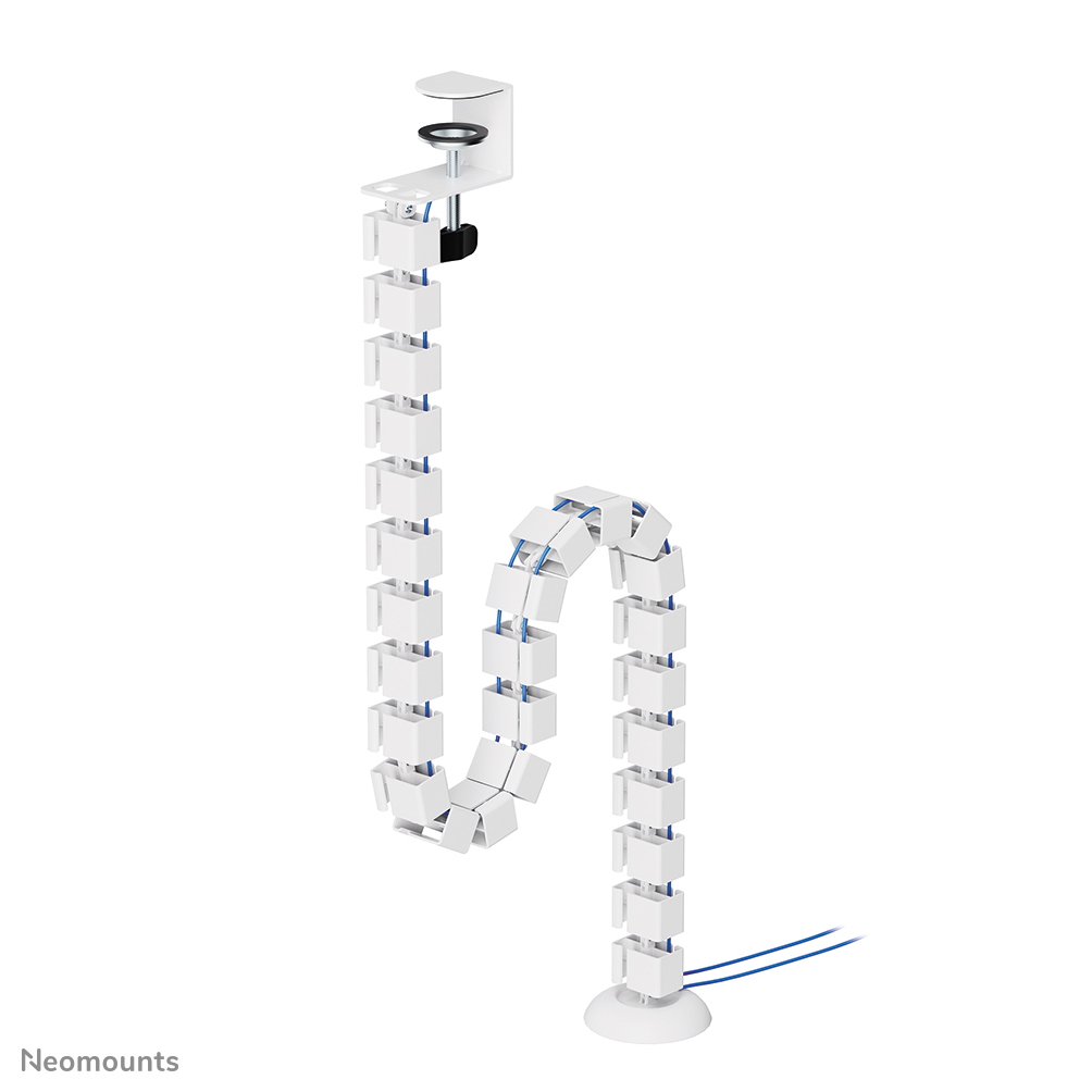 NEOMOUNTS Cable Spine Organizer for sitstand desk frames clamp mounted white