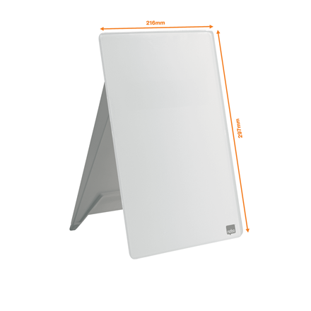 Nobo Diamond Whiteboard Desktop 21,6 x 29,7 cm brillant weiß Glas