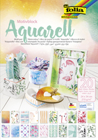 folia Motivblock AQUARELL farbsortiert 270 g/qm 20 Blatt folia Motivblock AQUARELL farbsortiert 270 g/qm 20 Blatt
