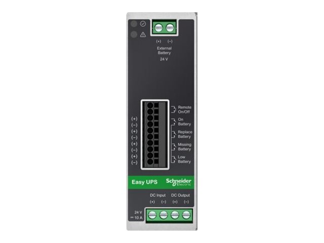 APC Easy UPS UPS DIN rail mountable 10A DC 24V 240Watt no battery output connectors 1metal gray