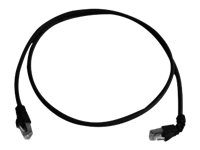 Telegaertner Patchkabel SFTP CAT 6A 1 x 90° schwarz 0,5 m Telegaertner Patchkabel SFTP CAT 6A 1 x 90° schwarz 0,5 m