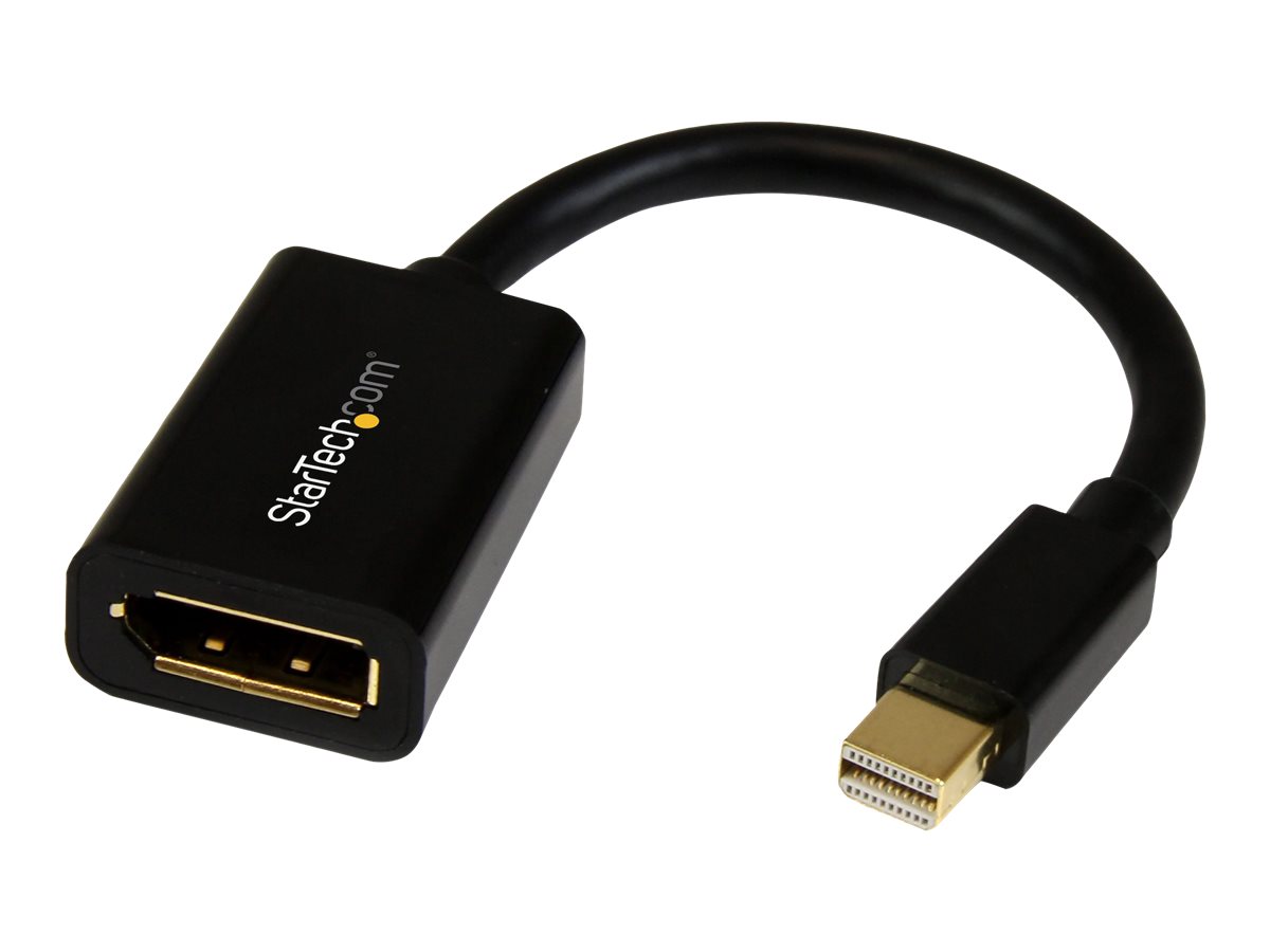 StarTech.com DisplayPort auf Mini DisplayPort Adapter - 1 x DP (20 pin) (Buchse) 1 x Mini DP (20 pin) (Stecker) - Länge 15,2cm - Schwarz - DisplayPort-Kabel - 15.2 cm