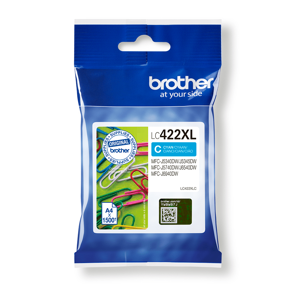 brother LC422XLC cyan Druckerpatrone
