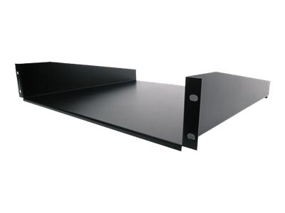 STARTECH.COM 2HE 19 Zoll Fachboden für Serverschrank bis 20 Kg belastbar aus Stahlblech - Schwarz
