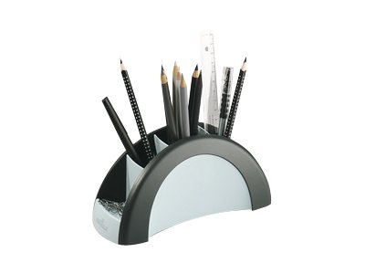 DURABLE Stiftehalter VEGAS schwarz/grau Kunststoff 5 Faecher 20,5 x 9,0 x 8,0 cm