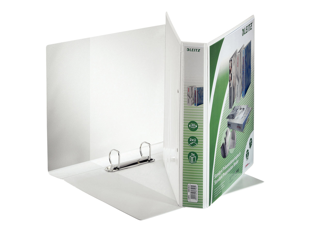 6 LEITZ Praesentationsringbuecher 2-Ringe weiss 5,0 cm DIN A4 6 LEITZ Praesentationsringbuecher 2-Ringe weiss 5,0 cm DIN A4
