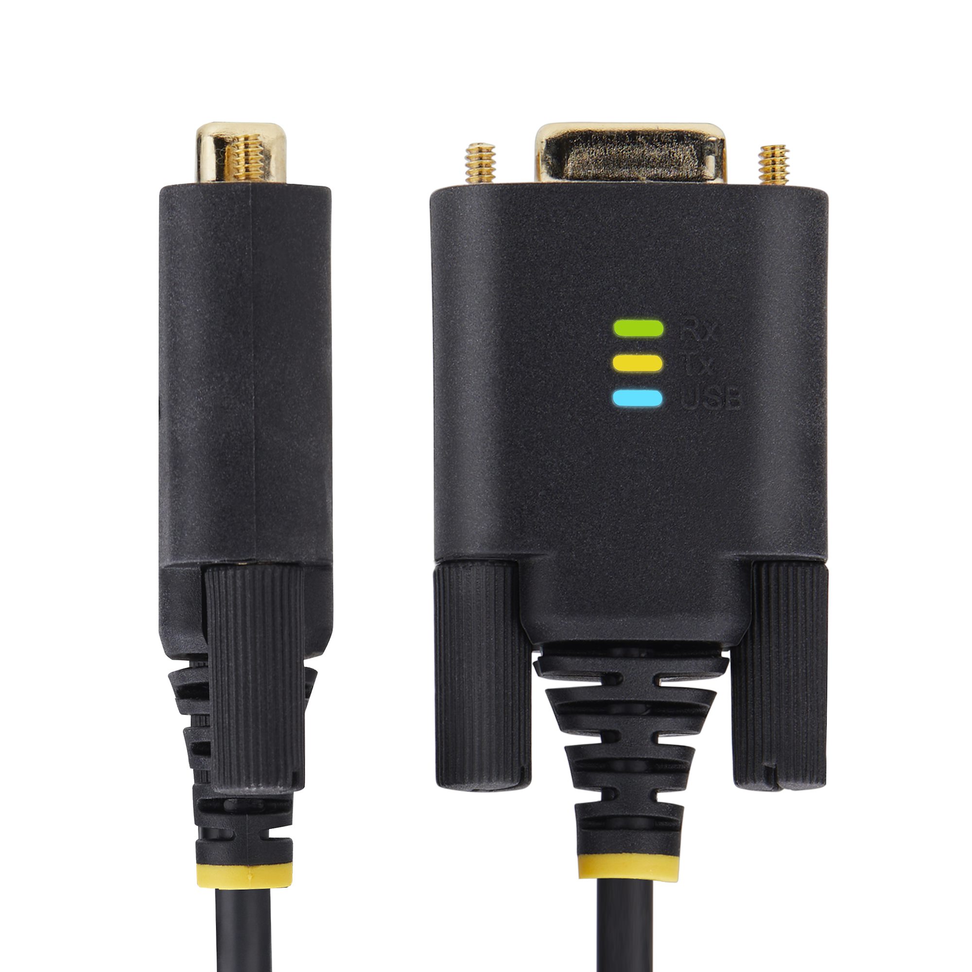 STARTECHCOM 1m USB auf Seriell Adapter COMRetention FTDI USBA zu DB9 Kabel USB RS232 Wechselbare SchraubenMuttern