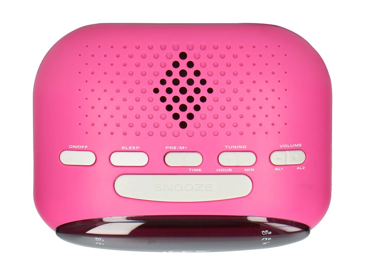 Lenco ICES ICR-210 - Radiouhr - pink