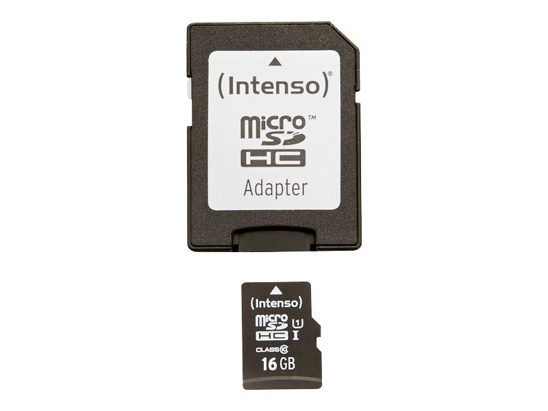 16GB microSDHC Class10 UHS-I Premium + SD-Adapter