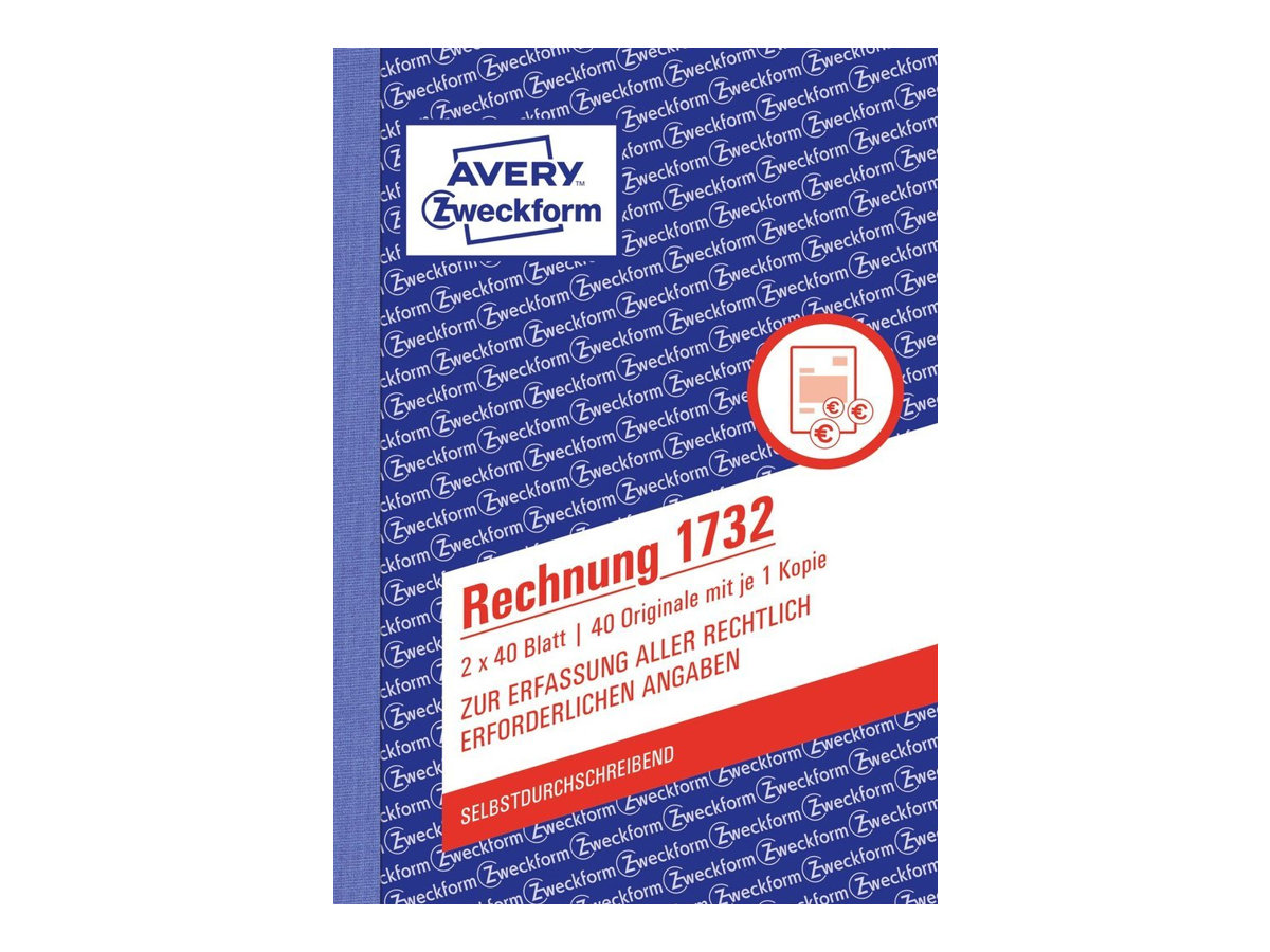 AVERY Zweckform Rechnung Formularbuch 1732