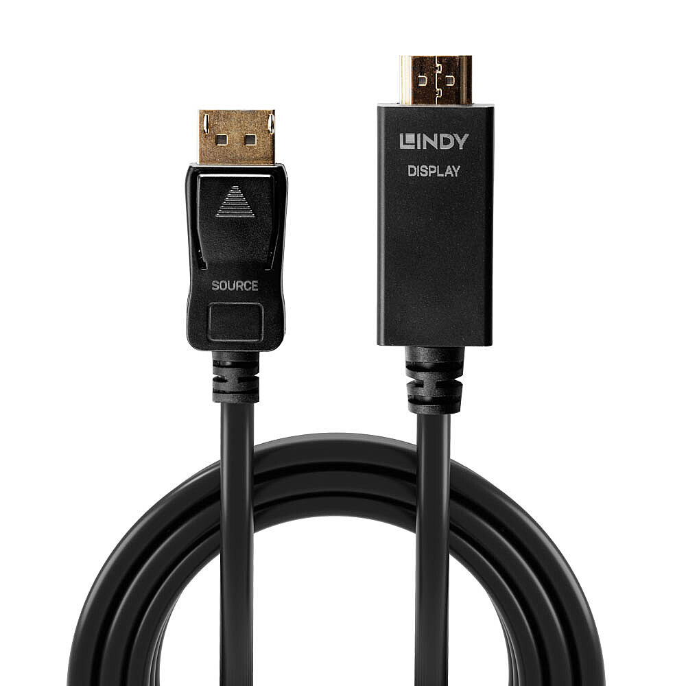 LINDY Kabel DisplayPortHDMI 4K30 DP passiv 2m DP Stecker an HDMI Stecker