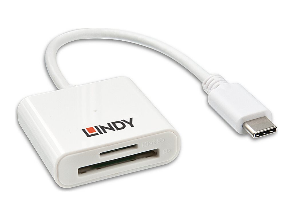 LINDY USB 3.1 Typ C SD und microSD Card Reader USB 3.1 Gen 1 / USB 3.0 LINDY USB 3.1 Typ C SD und microSD Card Reader USB 3.1 Gen 1 / USB 3.0