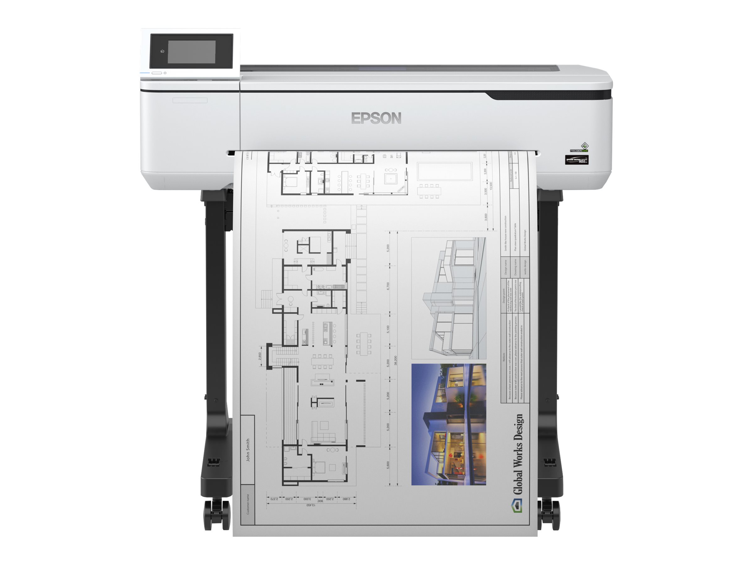 EPSON SureColor SC-T3100N 24inch large-format printer colour ink-jet Roll A1 61.0cm 2400x1200dpi Gigabit LAN Wi-Fi USB 3.0 Cutter