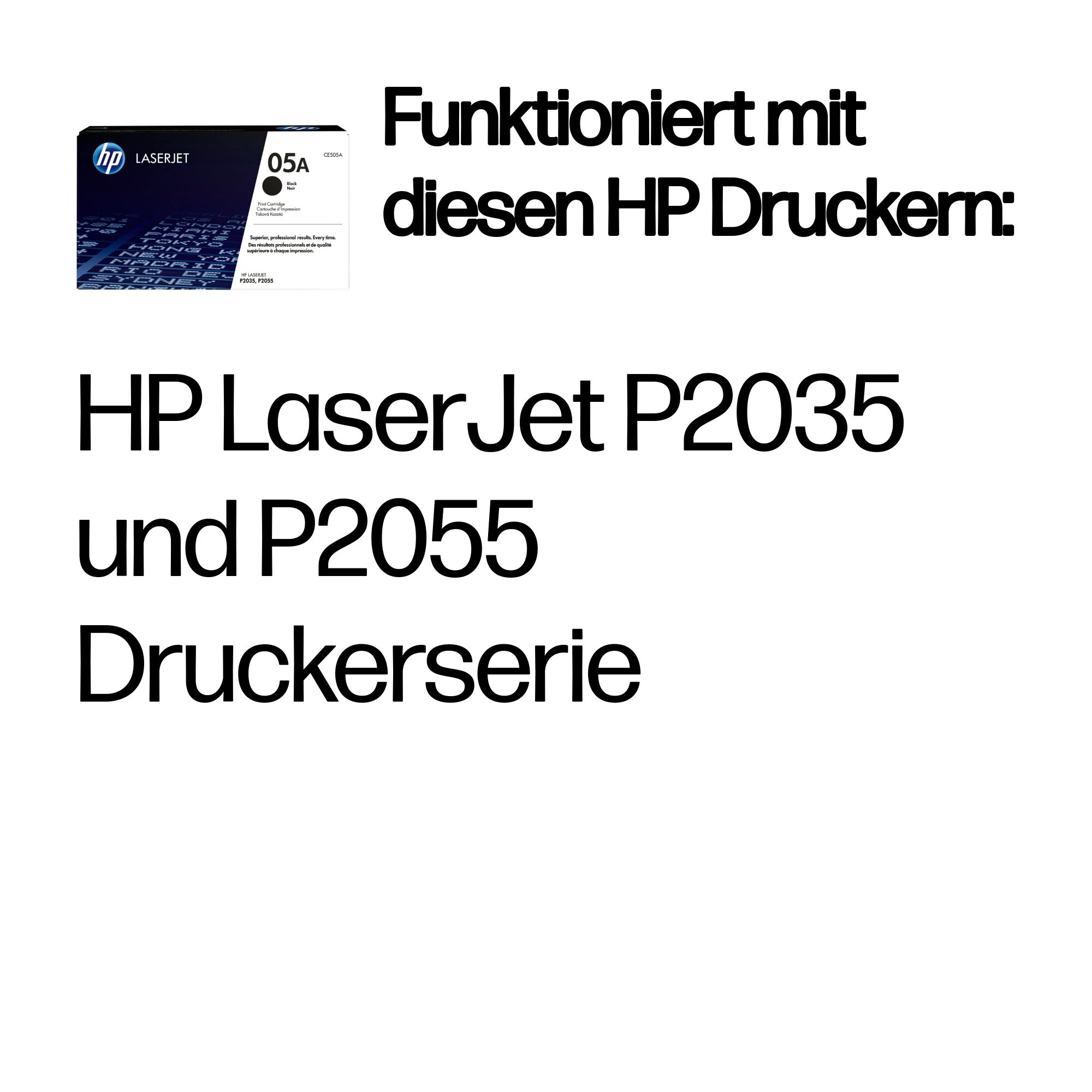 HP 05A CE505A schwarz Tonerkartusche