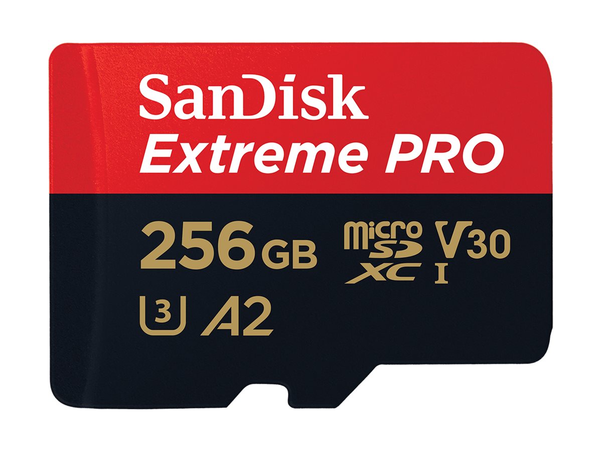 SanDisk Speicherkarte microSDXC-Card Extrem PRO 256 GB