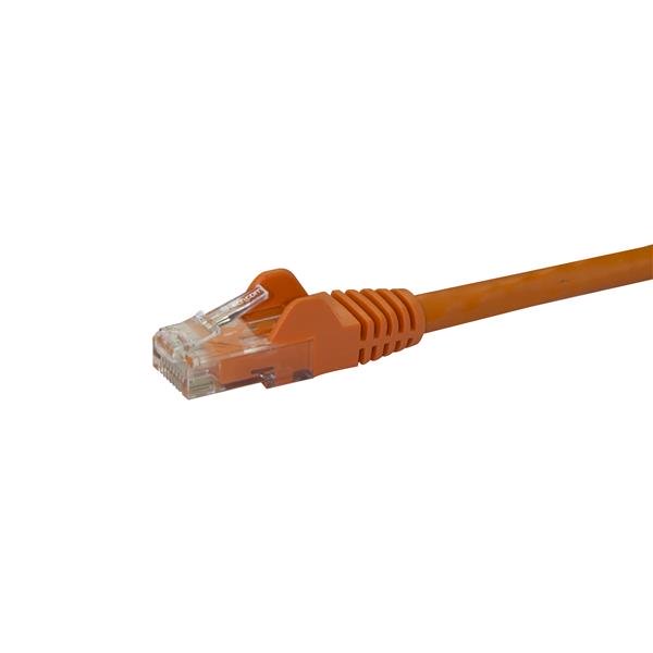 STARTECHCOM 05m Orange Cat6 Patch Cable with Snagless RJ45 Connectors Short Ethernet Cable 05 m Cat 6 UTP Cable