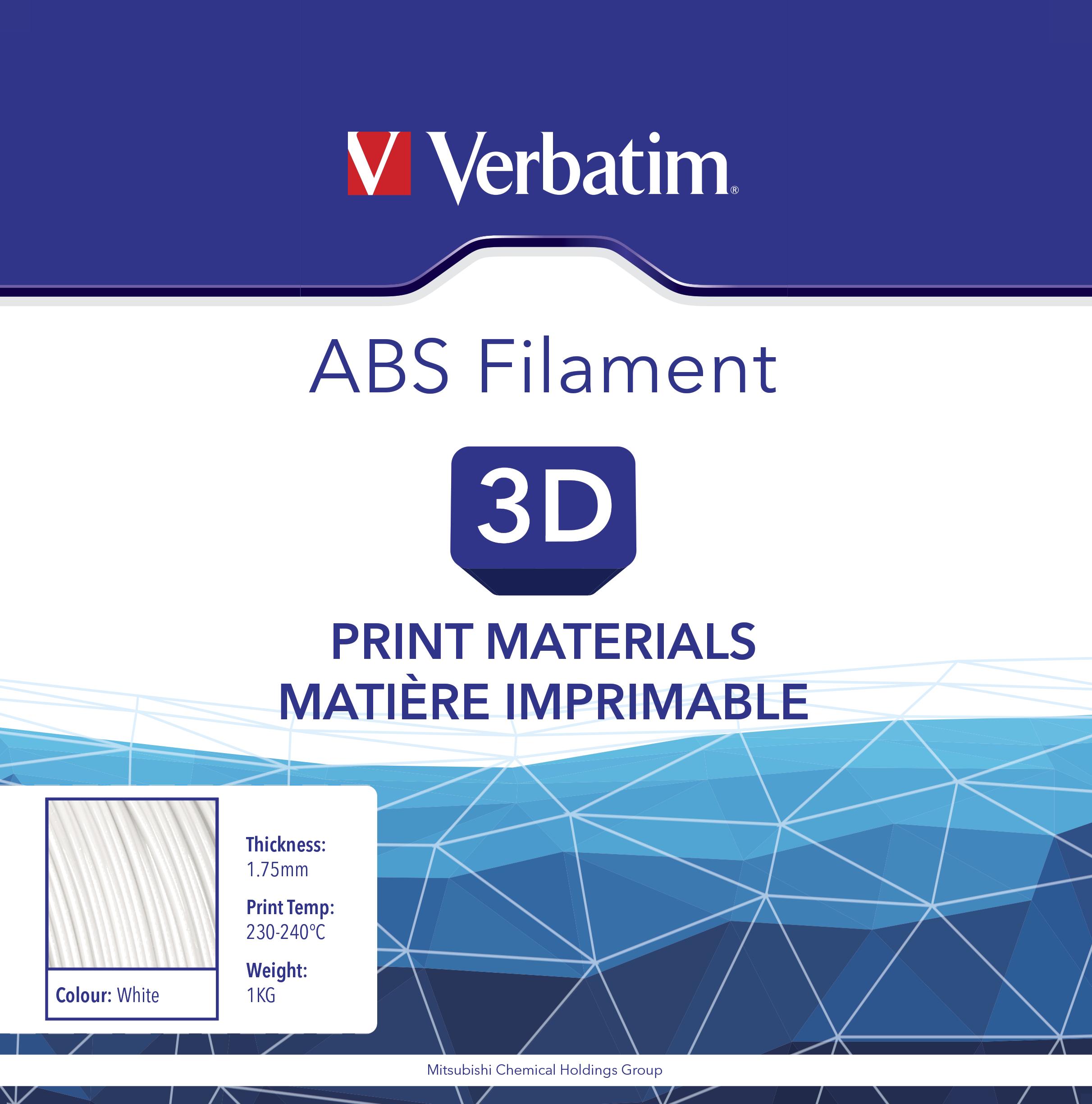 Verbatim ABS-Filament Weiß 1 kg