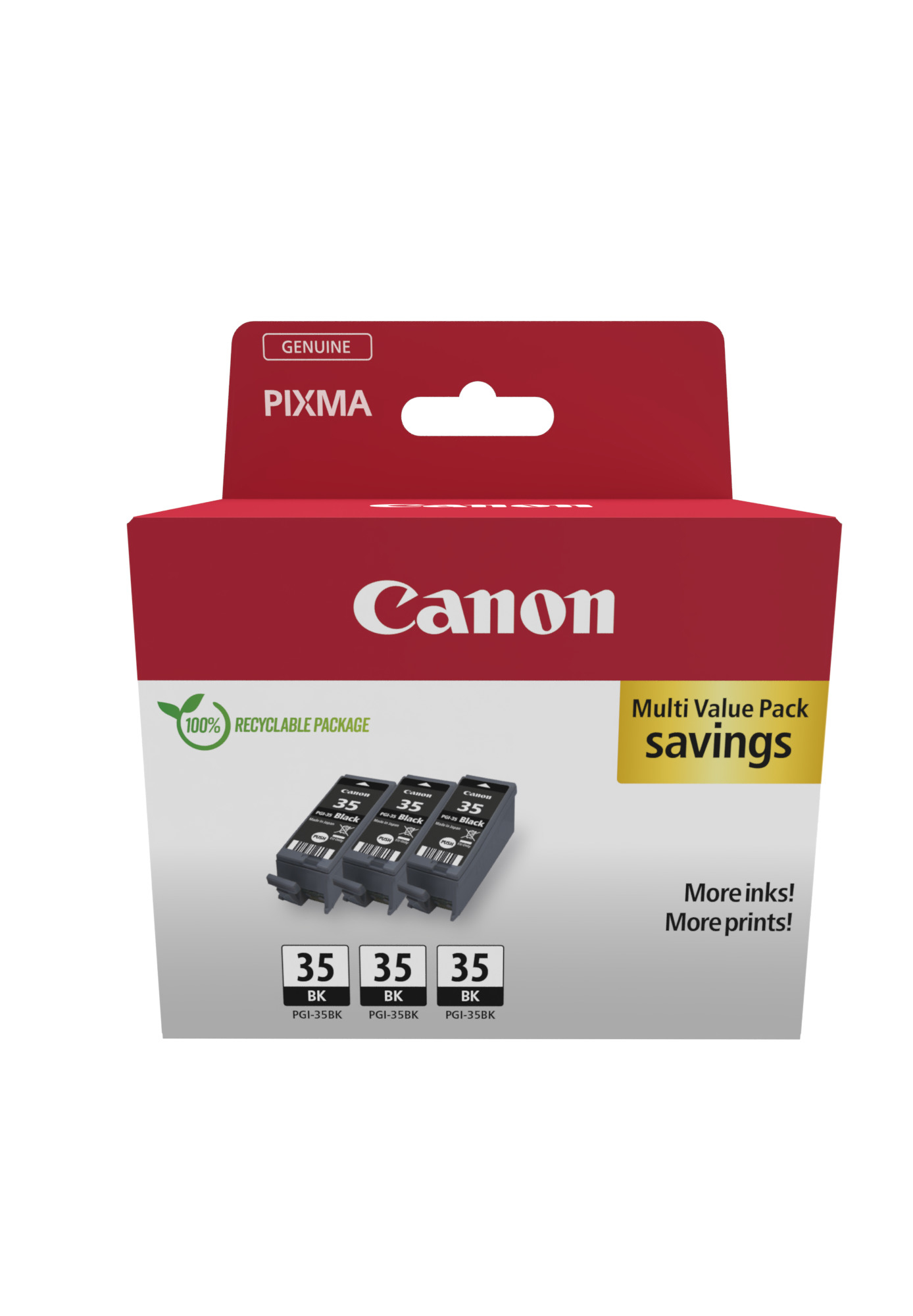 Canon PGI35 BK TRIPLE schwarz Druckerpatronen, 3erSet