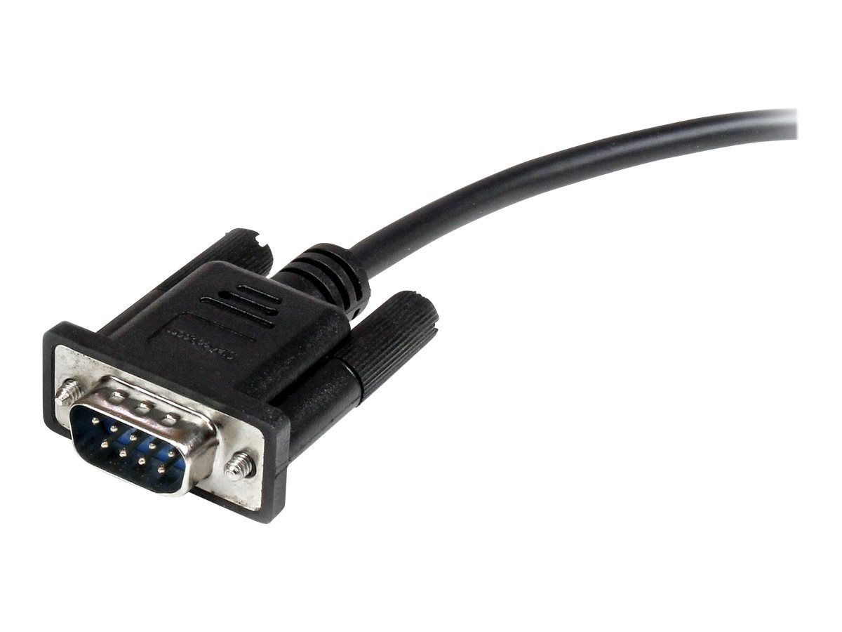 STARTECH.COM 1m Black Straight Through DB9 RS232 Serial Cable - M/F