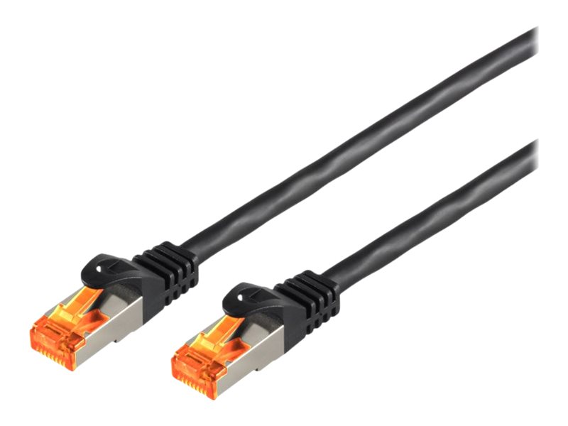 helos Outdoor Patchkabel S/FTP Cat 6a schwarz 75,0m