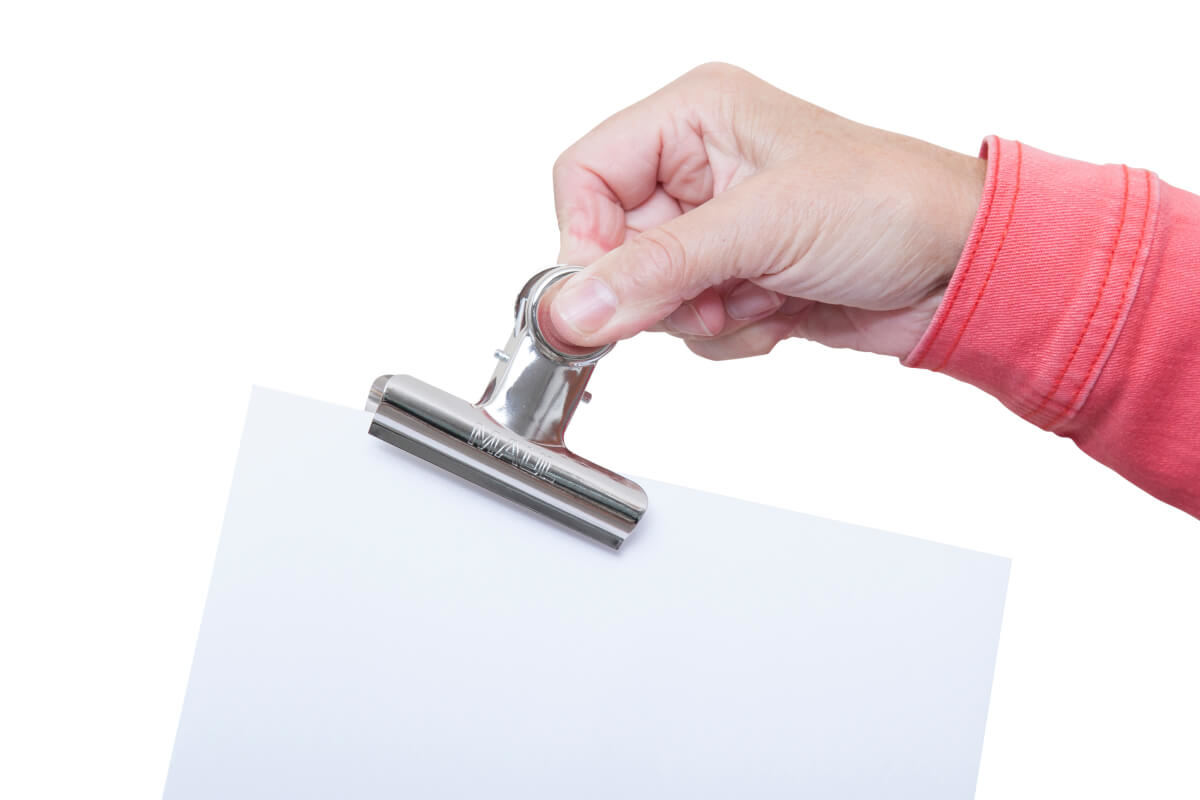 MAUL Briefklemmer hellsilber 7,7 cm, 5 St