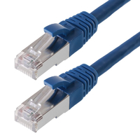 helos Patchkabel Cat 6 SFTP RJ45 blau 15m AWG277 LSZH GHMT