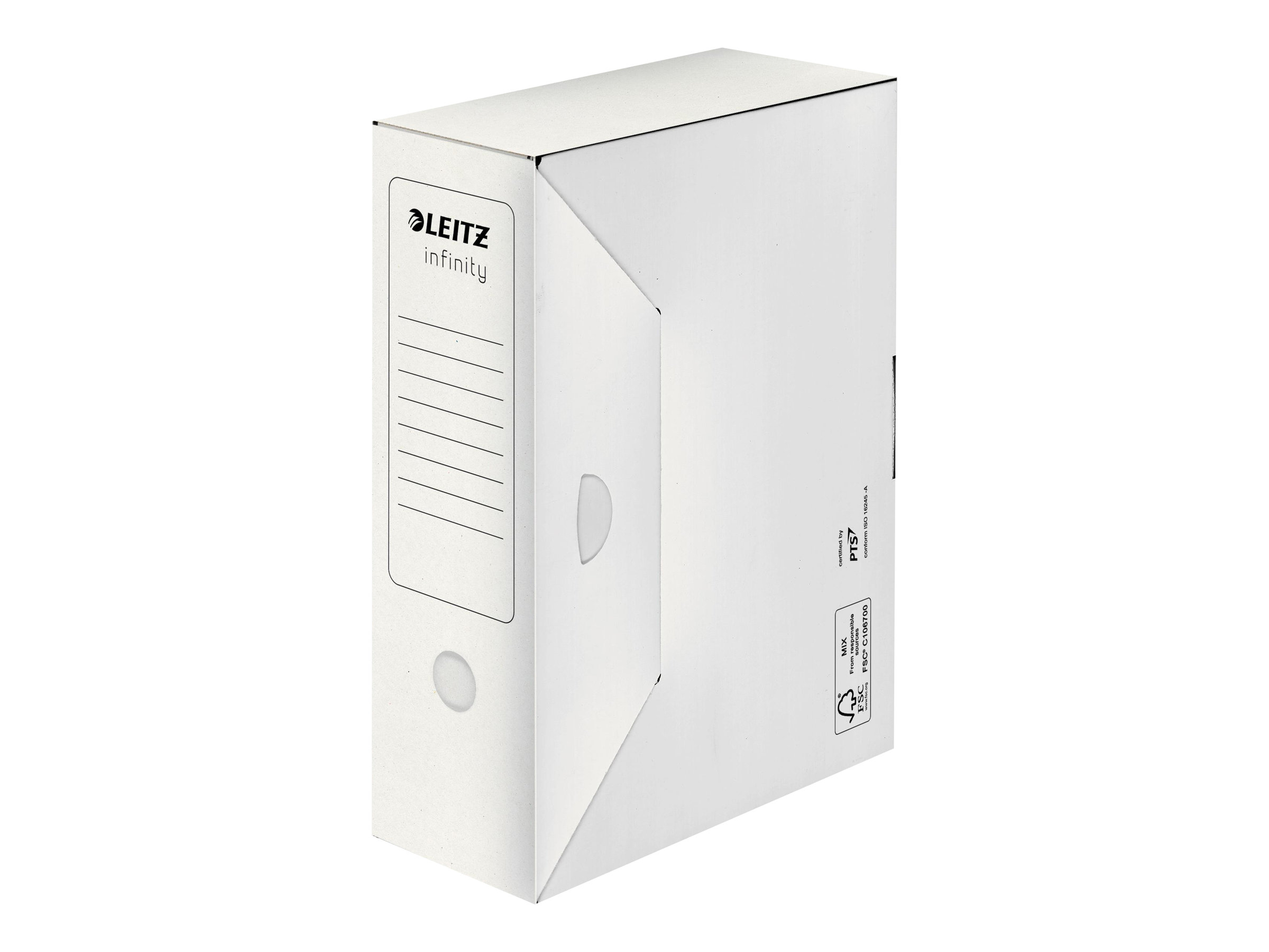10 LEITZ Archivboxen Infinity weiÃ 10,0 x 33,0 x 25,5 cm