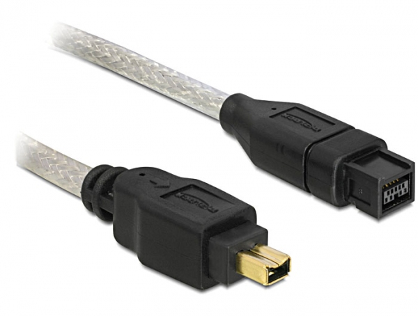 Delock Kabel FireWire 9 Pin Stecker > 4 Pin Stecker 1 m