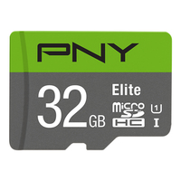 PNY Micro SD Card Elite 32GB HC Class 10 UHS I U1 SD adapter PNY Micro SD Card Elite 32GB HC Class 10 UHS I U1 SD adapter