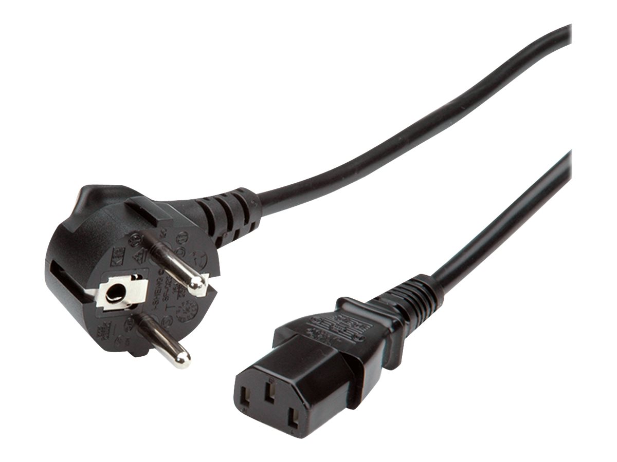 VALUE Netzkabel gerade IEC-Buchse schwarz 1,8m VALUE Netzkabel gerade IEC-Buchse schwarz 1,8m