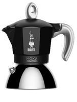 Bialetti Moka Induktion, Schwarz, Espressokocher für 2 Tassen 