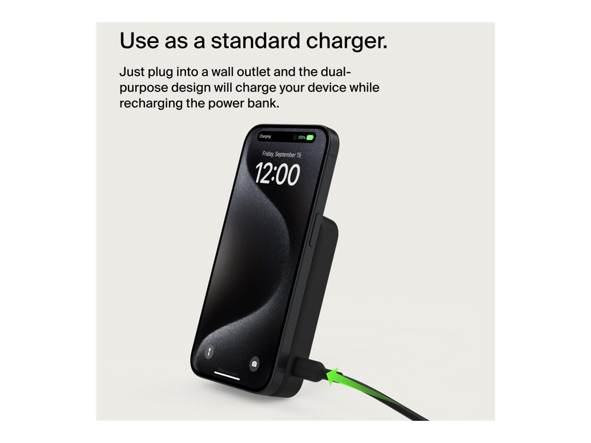 Belkin BoostCharge Pro Magnetische Powerbank Qi2 8K, black