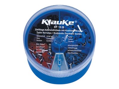 Klauke Streudose m. iso. Zwillin.- Adere. 2x0,75-2x2,5qmm