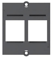 Bachmann Custom Modul 2 x Keystone, Modul schwarz Bachmann Custom Modul 2 x Keystone, Modul schwarz