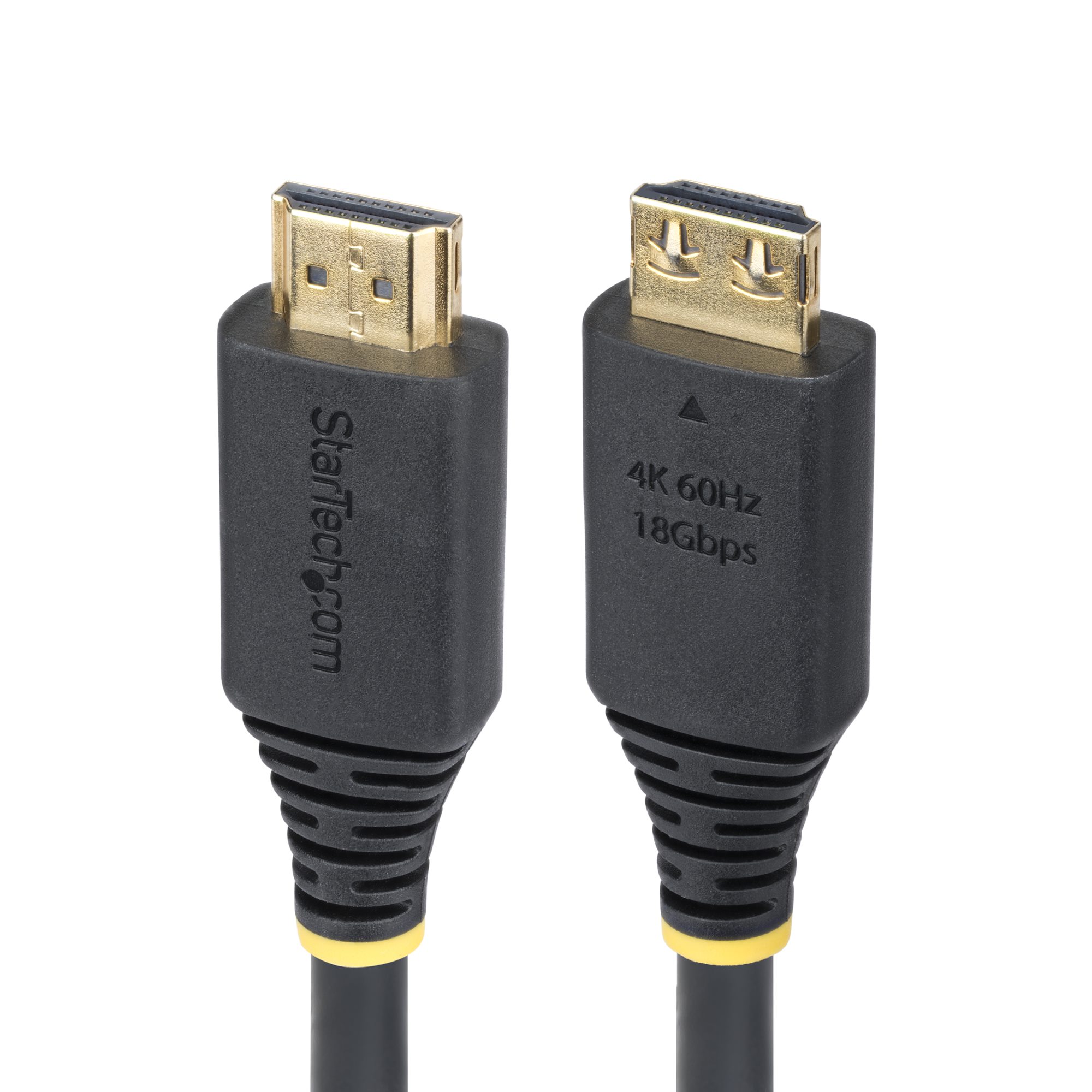 STARTECHCOM 2,4m High Speed HDMI Kabel mit Griffsteckern 4K 60Hz und 1440p 144Hz 18Gbps UHD HDMI 20 ArceArc Kabel mit TPEMantel