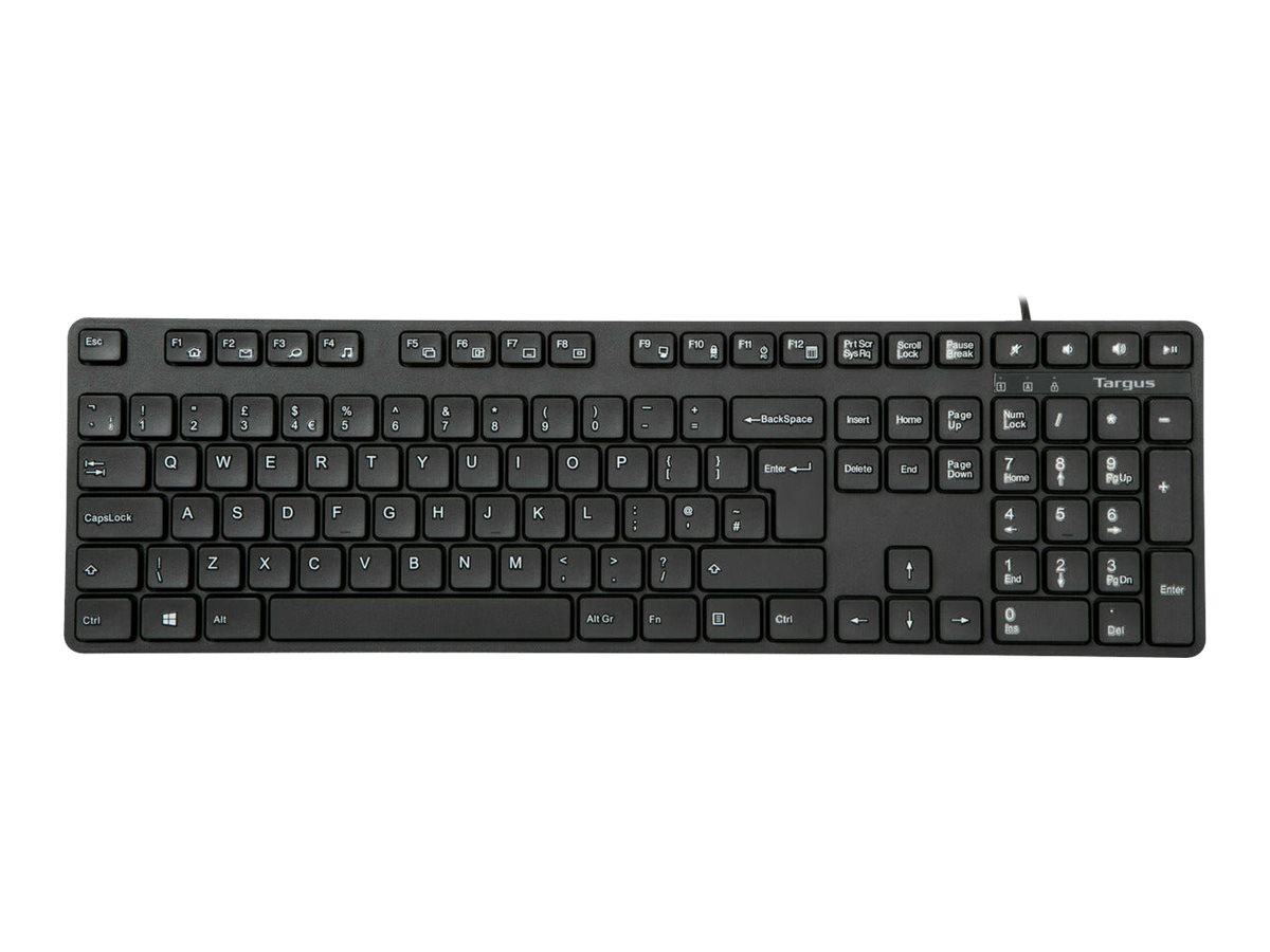 Antimicrobial USB Wired Keyboard - UK Layout *EOL