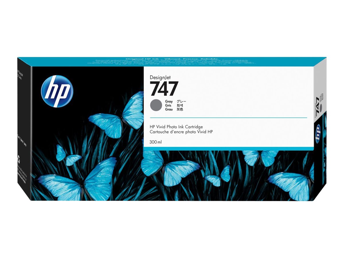HP 747 300-ml Gray Ink Cartridge HP 747 300-ml Gray Ink Cartridge